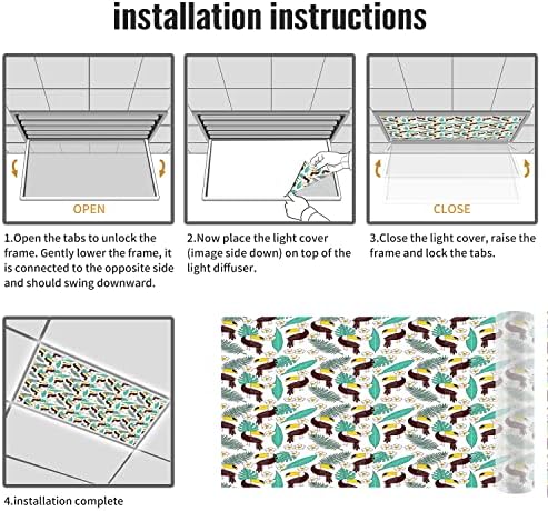 Tampas de luz fluorescente para sala de aula-parto-par-par-par-parto-fluorescentes tampas de luz para sala de aula Office-2ft x 4