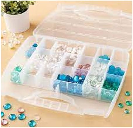 Pacote Craftz 6: caixa de armazenamento de contas com alça para organizar suas jóias em ordem