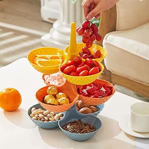 Bandeja de frutas Baoblaze, placa de doce de decoração sobreposta, prato de servir, bandeja de servir, placa de fruta seca para sala de estar em casa, laranja