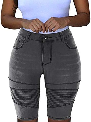 Mulher Jean Shorts 7 polegadas Unsam