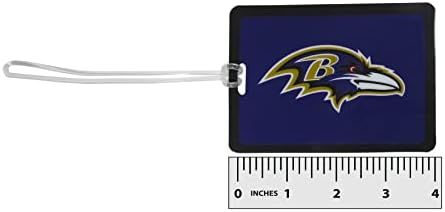 NFL Baltimore Ravens Vinyl Bagage Tag, 2pk, roxo