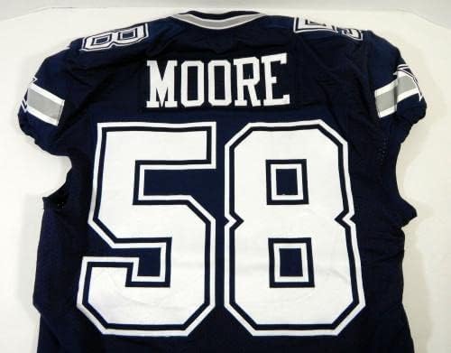 2014 Dallas Cowboys Damandre Moore #58 Jersey Navy Jersey 44 DP15544 - Jerseys de jogo NFL não assinado