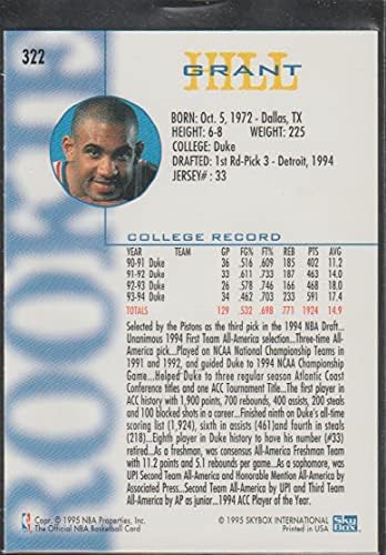 Grant Hill 1994-95 NBA Hoops - [Base] 322