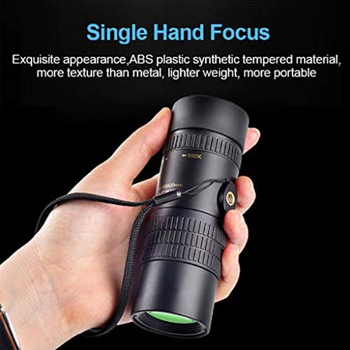 Telescópio monocular SOOTOP 4K 10-300x40mm Super telefoto Zoom Telescópio monocular portátil para caça à vida selvagem ao ar livre