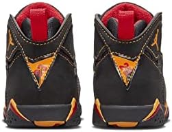 Jordan 7 de criança retro Citrus Black/Citrus-Varsity Red