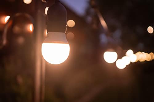 Kit de iluminação de cordas de festas de varanda de 12 soquetes LED de 12 soquetes com lâmpadas de lite de alpendre de 9W de 9W, substituindo