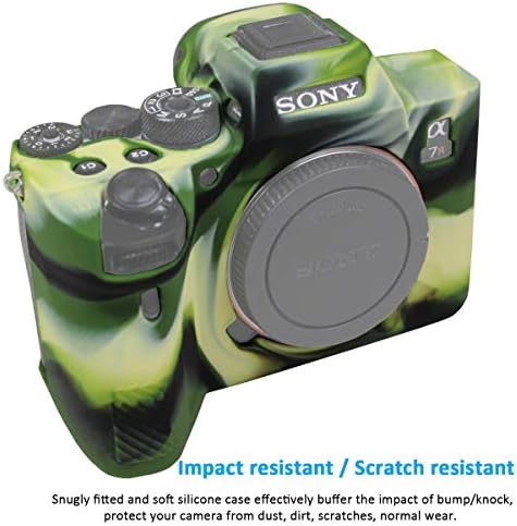 Caixa da câmera de capuz fácil para Sony Alpha 7R IV A7R IV A7RIV A7RM4 ILCE-7RM4 Câmera digital, Anti-arranhão Soft Silicone Rubber