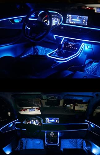 Luzes de tira de led de carros interiores de arame El, ledes de arame eletroluminescente de neon USB Luzes eletroluminescentes