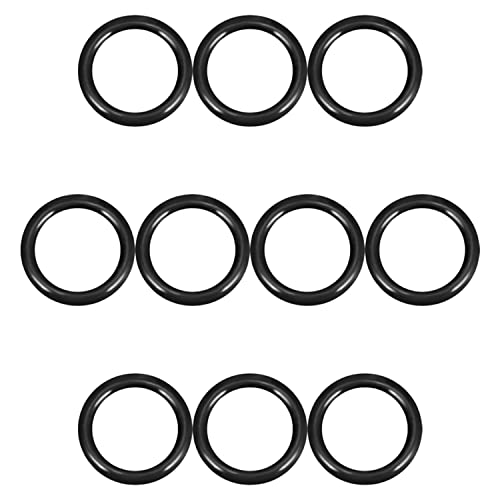 Bettomshin 10pcs nitrila de borracha o-rings, 16 mm OD 11,6mm ID de 2,2 mm de largura, métrica de vedação de buna-nitrila arruela