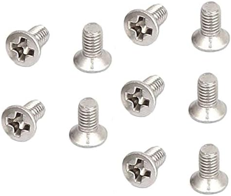 Parafuso eleg-m3 x 6 mm com fenda phillips esburacada parafusos de parafusos, 50 pcs