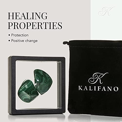 Kalifano caiu de malaquita - cristal de reiki de grau de jóias AAA+ usado para proteção e mudança positiva - Piedras