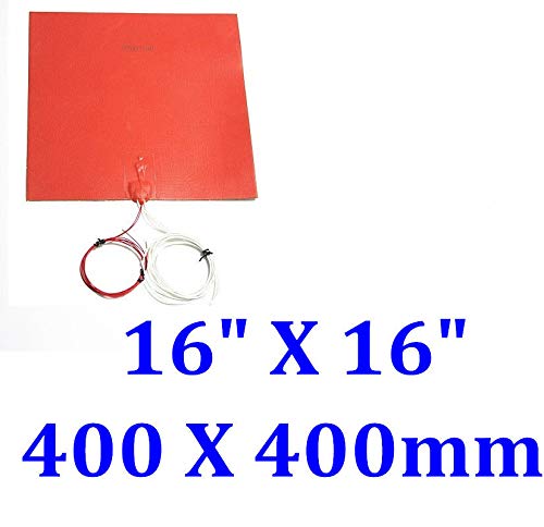 16 x 16 400 x 400mm 110V 1250W com 3m com termistor Flexível JSR2 Silicone Pad aquecedor