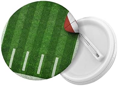 Round Bistge American-Football-putre-line Line de 5 botões decorativos Broche Lapeel Pins para chapéus de capitões de camisas de mochila roupas de mochila