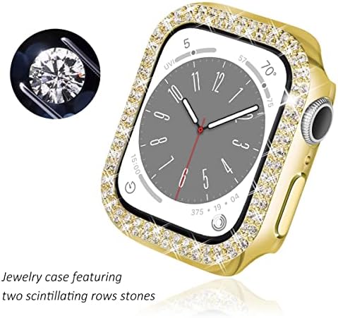 Surace 40mm Case compatível com a caixa de relógios Apple, Bling Frame Protective Screen Protector Substituição