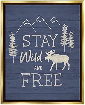 Stuell Industries Ficam Wild & Free Moose Mountain Scene Rustic Wildlife, Design por Nina Seven