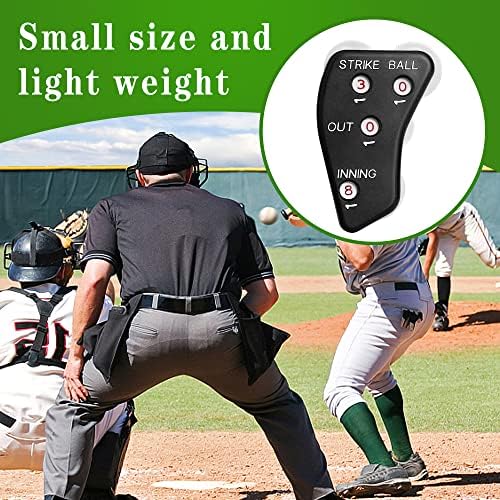 Indicador de Watayo 4 Wheed Cheels Indicador -Counter clicker -Baseball Clicker Outs Innings Balls e Strike Clicker para softball