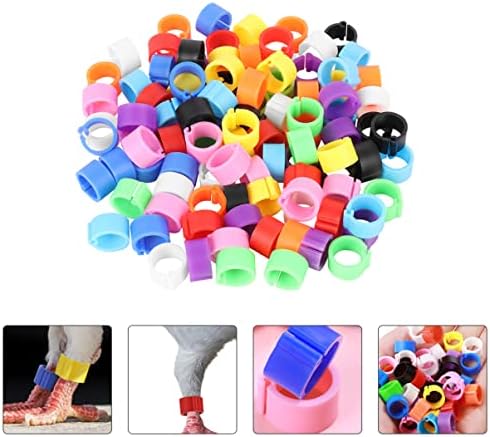 YARNOW RINGS DRUMAS DE FRIREGO 300 PCS Bandas de perna de pombo de pombos faixas de pernas de pássaro Bandas de capoeira