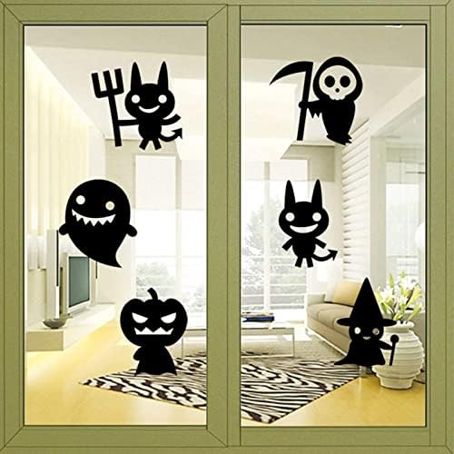 Jackruler Halloween Little GUI Série de parede adesivos de parede Decoração de quarto crianças Adesivos de decoração de parede