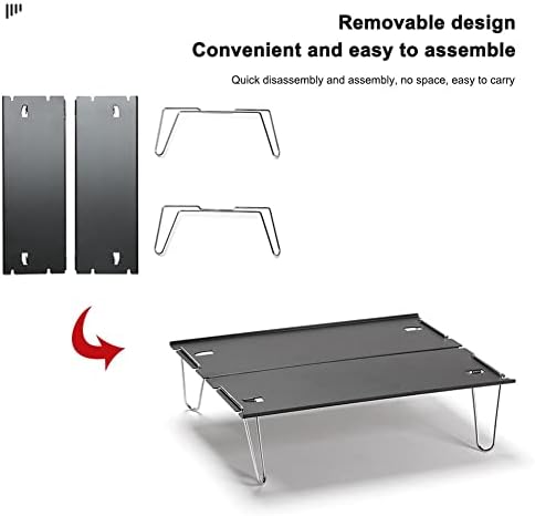 Eyhlkm Ultralight ao ar livre acampamento portátil Mini mesa turística Tourists Picnic Travel Camping Small dobring Table