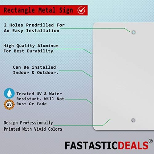 FastasticDeals Os espancamentos continuarão até que o moral melhore o sinal de metal engraçado de novidade 8 x 12