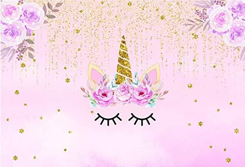 Fotografia cenário pastel arco -íris menina unicórnio festas de aniversário banner princesa sweet pônei decoração de photobooth