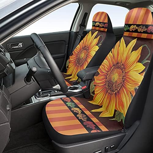 Youngkids Fall Outono Autumn Sunflower Leaf Print Car Seate