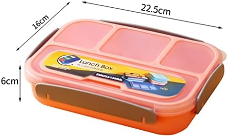 Lanche de lancheiras de bento de bento de 1000 ml de slatiom para crianças 4 compartimentos de alimentos para recipientes de microondas