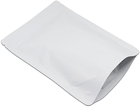 100 peças Mylar bolsas Mylar Stand Up Foil Pouch para Zip Alumínio Folha de Folha de Folha de Alimentos Pacotes de Armazenamento