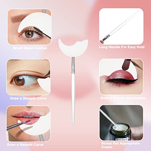 Dremisi 3ps rímel cálculo de cílios Aplicador de silicone Silicone Tool Tool Eyelhadow Shield Guard 3 em 1 Eyelash Eyeliner