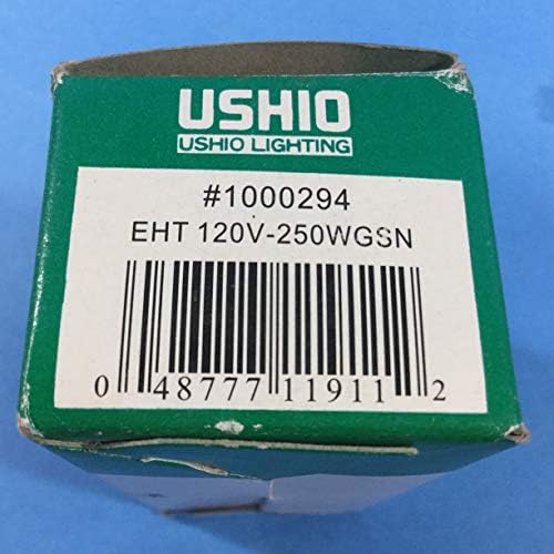 Ushio - 1000294 - 20 pacote - 250 watts - T4 - E11 - 3000 Kelvin - Clear - Lâmpada