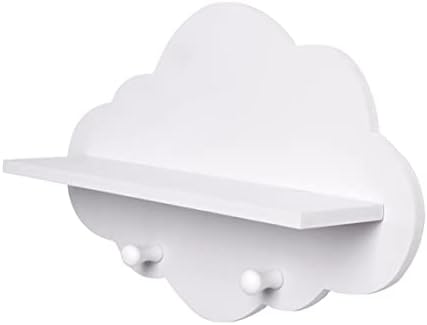 Prateleiras de parede em nuvem de ckuakiwu para berçário - prateleiras de berçário branco - prateleiras de nuvem em nuvem forma