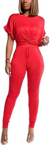 Women Summer Matching Conjunto casual de duas peças definidas com manga curta calça lápis Feminino Tracksuit Feminino