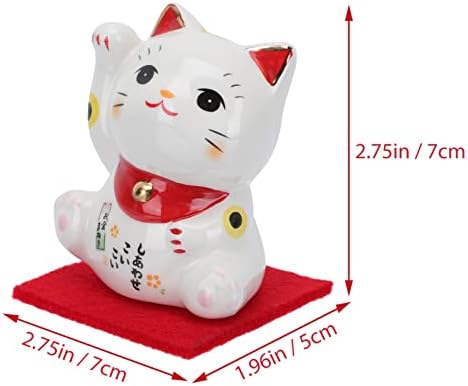 PretyZoom japonês Lucky Cat estatueta fortuna cerâmica gato acenando Maneki Neko estátua Good Luck Collectible Figures Feng