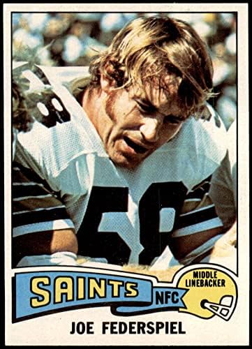 1975 Topps 107 Joe Federspiel New Orleans Saints NM Saints Kentucky