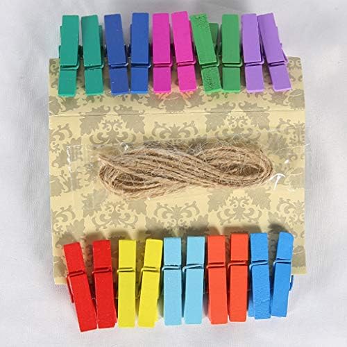 Uxzdx criativo clipe de clipe de clipe de cor clipe de armazenamento de cor de madeira clipe de madeira, foto de madeira