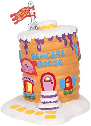 Departamento 56, Porcelana Grinch Village Whoville Panncake House Lit Building, 8,25 polegadas, multicolor