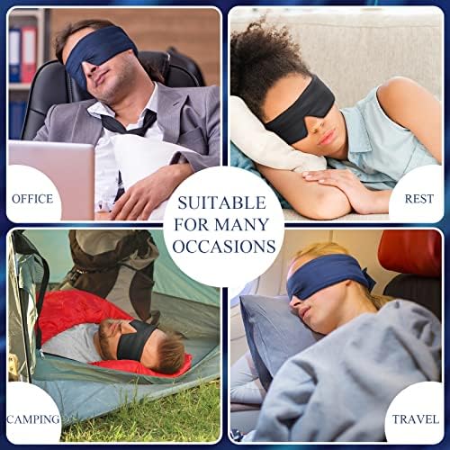 2 PCs máscara de seda para dormir confortável máscara de seda respirável Capas de olho Blackout Ajuste para o olho