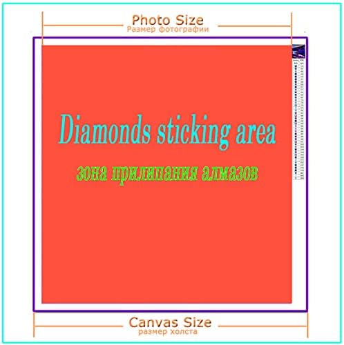 Pintura de diamante Arte de diamante de vaca alta para adultos, kits de pontos de diamantes 5D DIY 36x71in/90x180cm quadrado