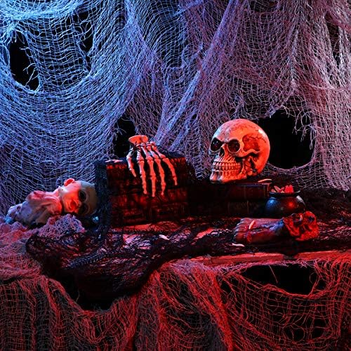 Toyvian Halloween Creepy Ploth Scary Spooky Decoration Gaze 14,7 pés x 6,5 pés