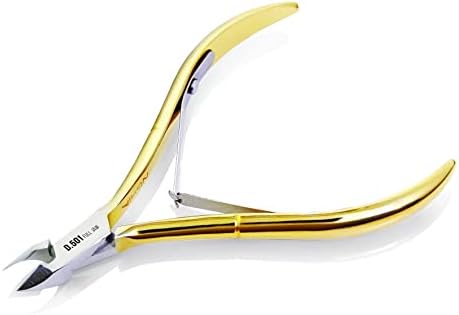 NGHIA Professional Aço Cutícula Nipper C-118 Osimihome Gold Cutticle Cutticle Cutticer Ferramentas de manicure com mola