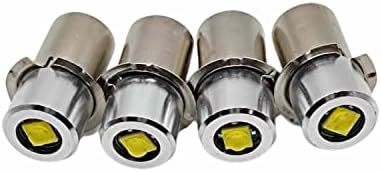 GlgyCB Upgrade LED lanterna lâmpada LED Kit de conversão P13.5s 3W 4-24V Pr2 Bulbo LED Branco 3D 4D Cell 4,5V 6V 12V 18V 19,2V Substituição de 24V para lanterna Lanterna de lanterna