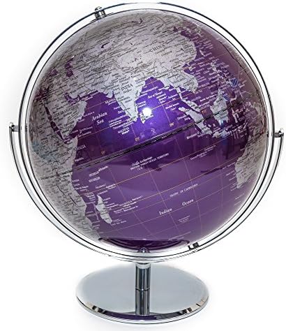 Bello Games New York, Inc. Globo contemporâneo roxo do mundo 12