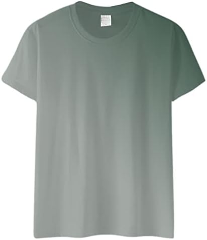 Camisa atlética de manga curta gradiente feminino Top camiseta de verão casual o gradiente camiseta algodão manga curta