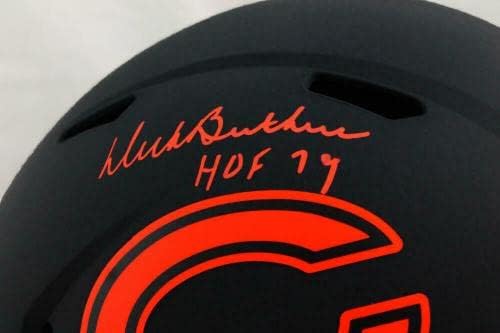 Dick Butkus assinou o capacete de velocidade do Chicago Bears F/S Eclipse com HOF - JSA W Auth - Capacetes NFL autografados