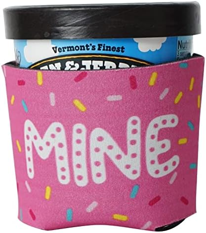 24 PCs Mine Ice Cream Pint Coolie. Strawberry Sprinkle Ice Cream Ice Cream Hugger. Pacotes pré-impressos. Amante de sorvete. Presentes engraçados. Manga de sorvete. EUA impresso