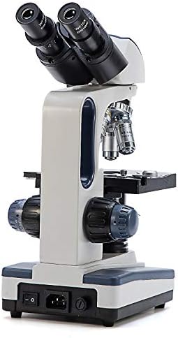 SWIFT SW350B 40X-2500X GRAGE, microscópio de laboratório composto de grau de pesquisa com oculares de campo largo 10x e 25x, com kit de slides de microscópio, 50 slide em branco pré-limpo e lâmina de vidro de 25pcs