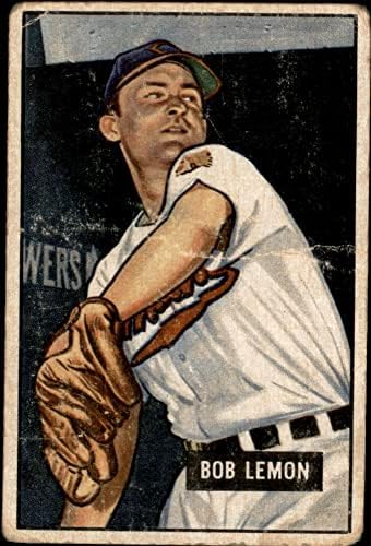 1951 Bowman Baseball Card53 Bob Lemon of the Cleveland Indians Grade Good