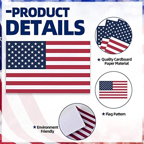 50 peças papel patriótico coloque tapetes americanos bandeira americana retângulo descartável placemats de mesa decorativa tapetes para memorial dia 4 de julho Party Home Dining Tableware