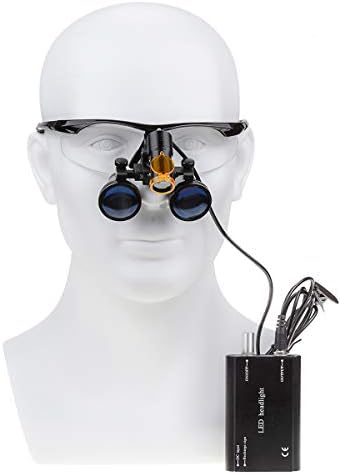 Eustoma 3,5x Loupos binoculares de vidro óptico 5w cintura suspensa do tipo Clip-on Lamp Dy-008 com caixa de armazenamento