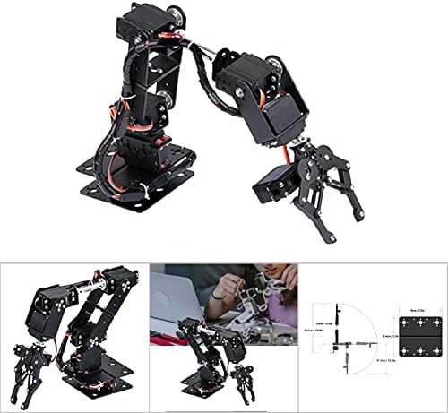 Dauerhaft Robot Braço mecânico, engrenagem de metal melhora a rotação do braço de robô de estabilidade para peças